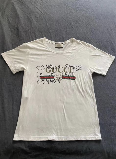 gucci tee common sense is not that common black|Coco Capitán .